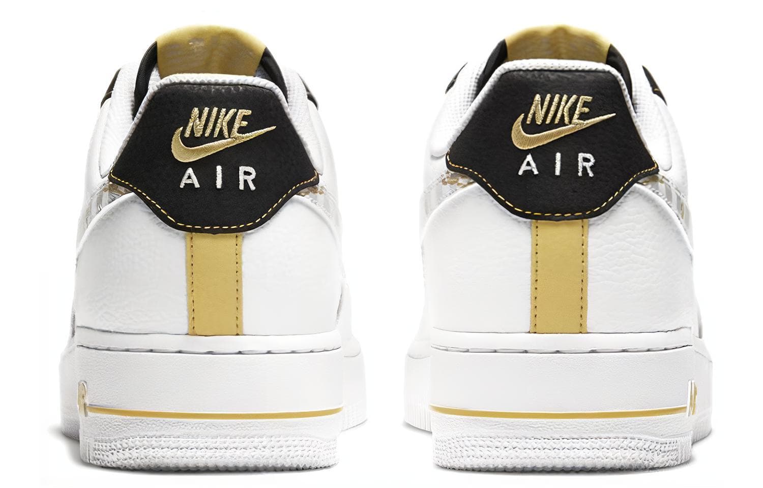 Кроссовки Nike Air Force 1 Low White Gold Black — фото 5