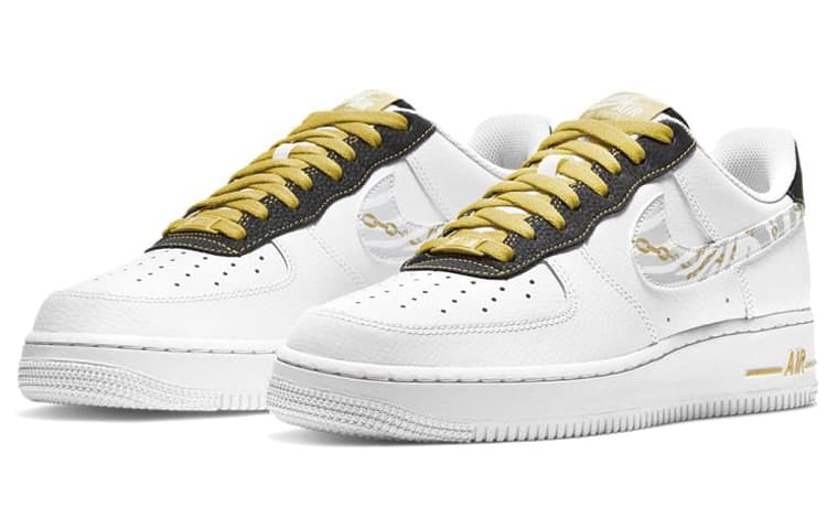 Кроссовки Nike Air Force 1 Low White Gold Black — фото 3