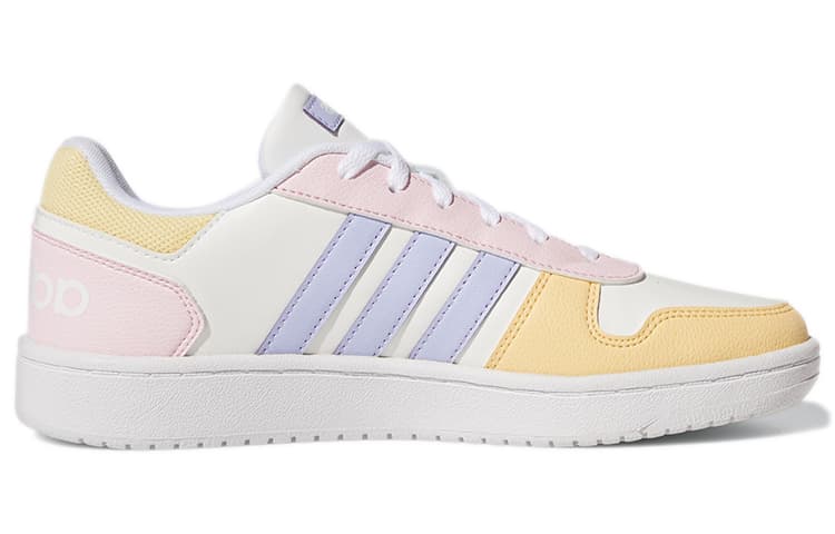 Кроссовки adidas Neo Hoops 2.0 White Yellow Pink - изображение 2