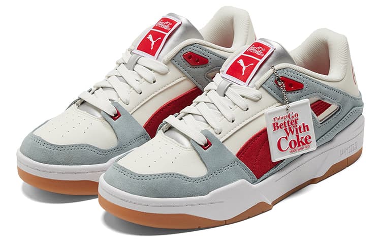 Кроссовки Coca Cola x Puma Slipstream Invdr Blue Grey Red - изображение 3