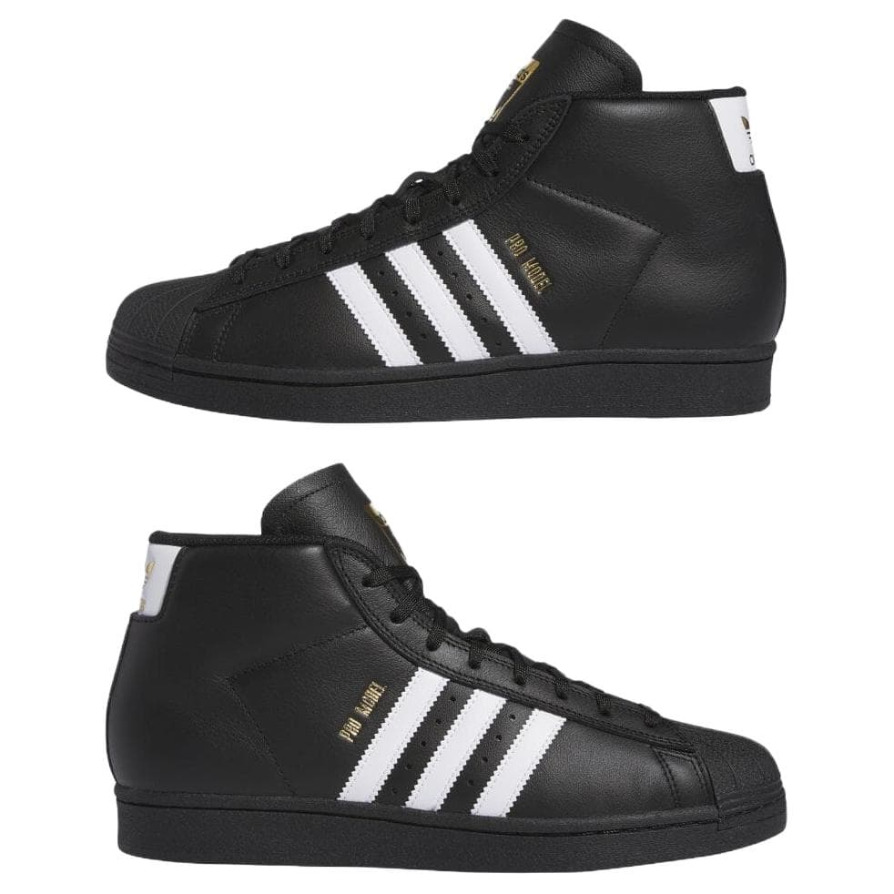 Кроссовки Adidas Originals Pro Model Скейтборд Обувь Унисекс Черный - изображение 3