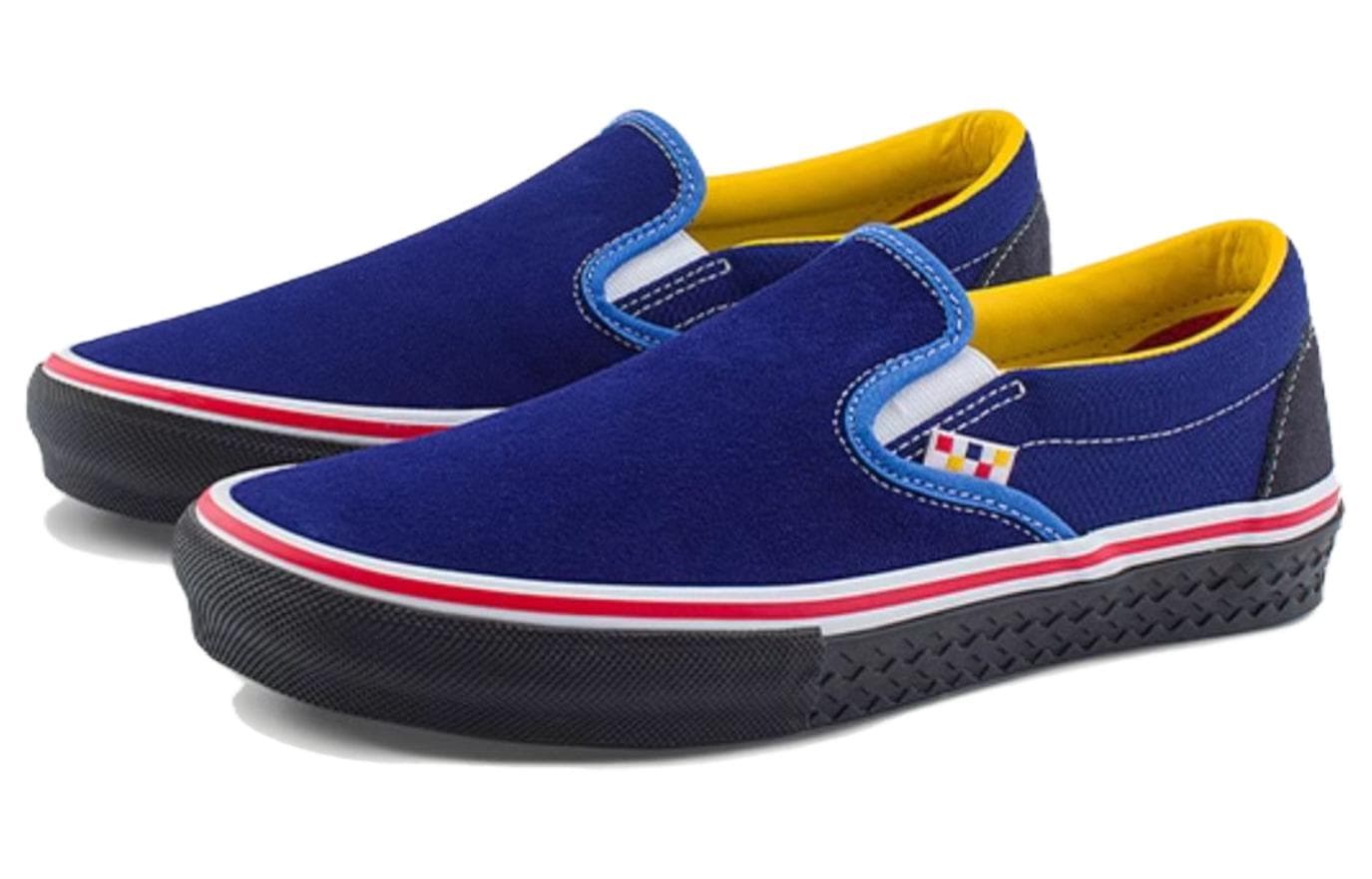 Кроссовки Vans X ПА (PA)'DIN MUSA Низкие Кроссовки для скейтбординга Мужские Синие - изображение 3