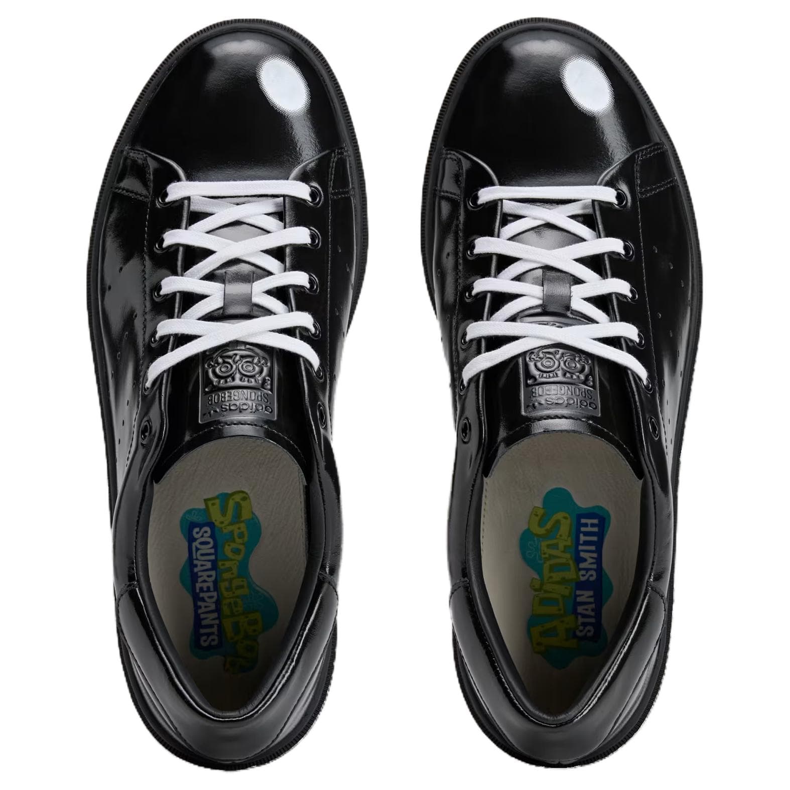 Кроссовки Adidas Originals X SPONGEBOB SQUAREPANTS Stan Smith Low Скейтборд Кроссовки Унисекс Черные - изображение 2
