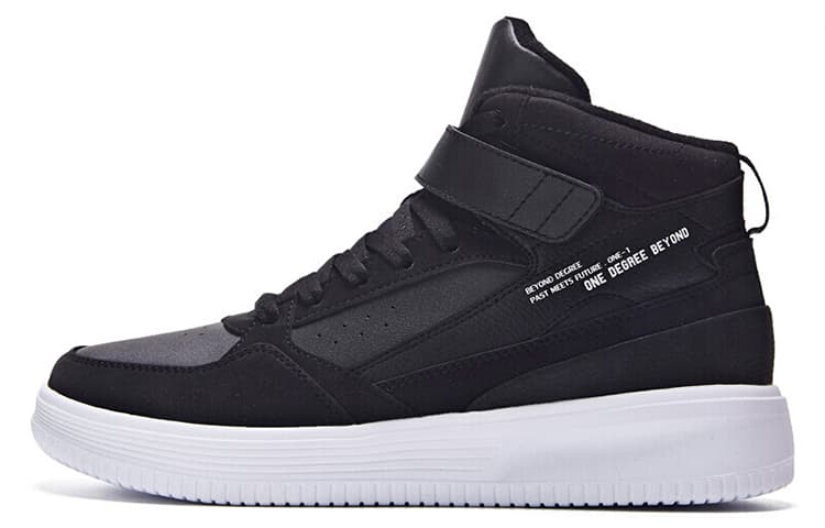 Кроссовки 361° High-Top Warm Sneakers Obsidian Black Fleece - изображение 1