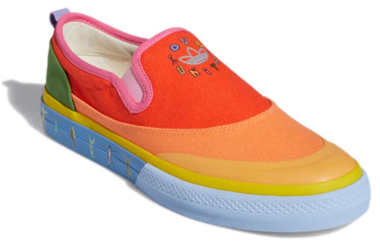 Кроссовки adidas originals NIZZA Slip-On Pride - изображение 3