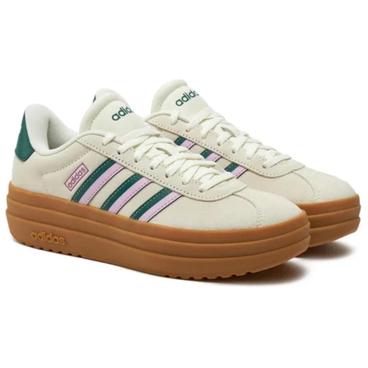 Кроссовки Adidas VL Court Bold визуально увеличивает рост Низкие кеды Женские Белые - изображение 3