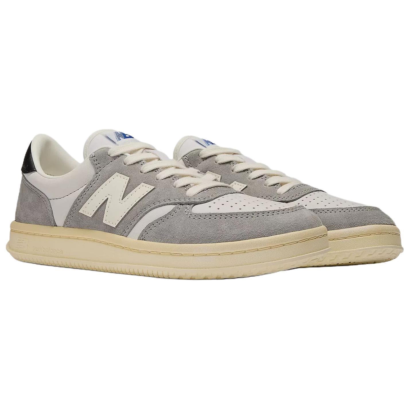 Кроссовки New Balance NB T500 Устойчивая к истиранию Низкая Скейтборд Обувь Мужская Серый Бежевый - изображение 2