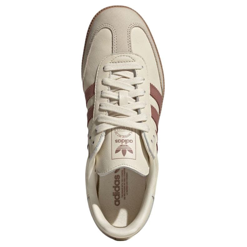 Кроссовки Adidas Originals Samba OG Скейтборд Обувь Женская Кремово-Белая - изображение 3