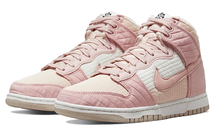 Кроссовки Nike Dunk LX High White Pink - изображение 3