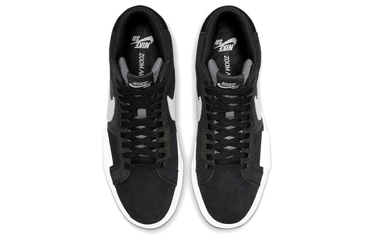 Кроссовки Nike Blazer Mid Black Grey - изображение 4