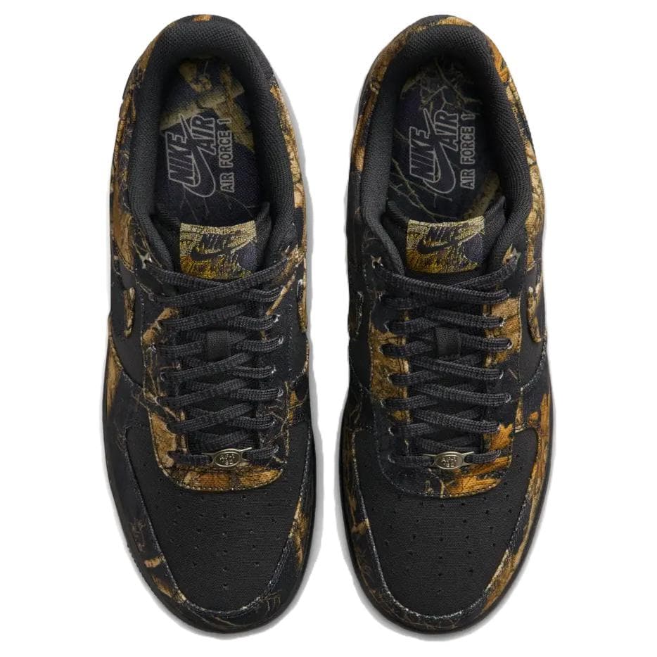 Кроссовки Nike Air Force 1 Ткань Амортизация Скейтборд Обувь Мужская Черная Коричневая - изображение 4