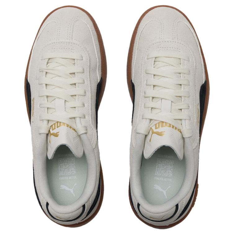 Кроссовки PUMA Club II Era Устойчивые к истиранию Низкие Кеды немецкой армии (GAT) Унисекс Бежево-черные - изображение 4