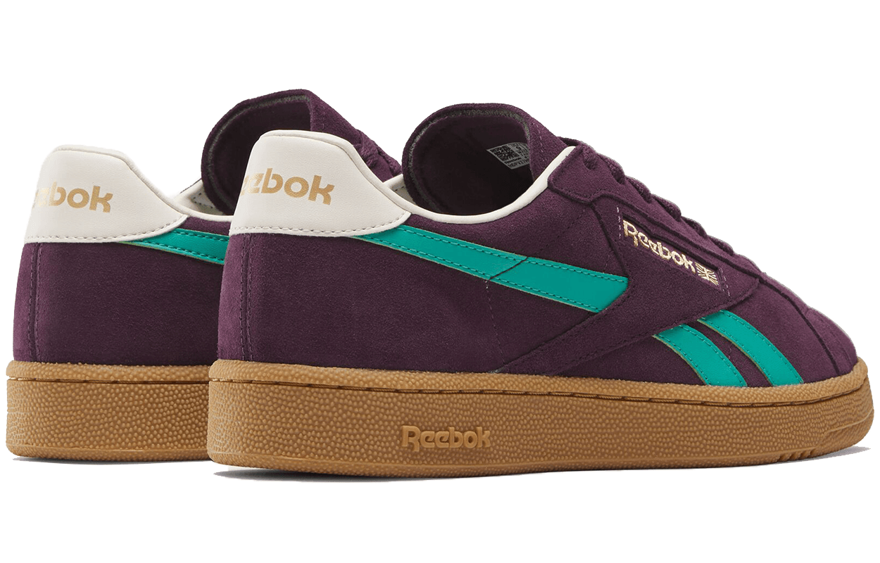Кроссовки Reebok CLUB C GROUNDS UK Низкие Кеды Скейтборд Обувь Унисекс Фиолетовый Зеленый - изображение 3