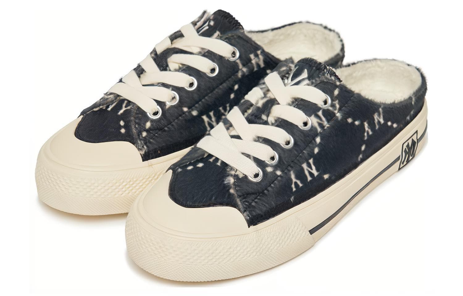 Кроссовки MLB Playball Mule Fur Monogram Black - изображение 3