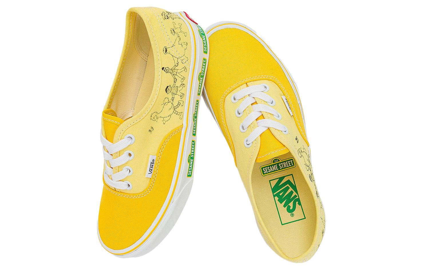 Кроссовки Vans x Sesame Street Authentic Yellow - изображение 4