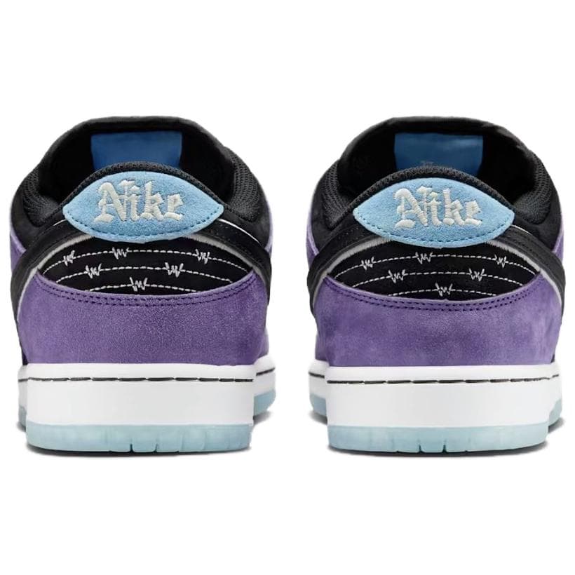 Кроссовки Nike X Hayley Wilson Dunk SB Low Топ Скейтборд Обувь Унисекс Фиолетовый черный белый - изображение 5