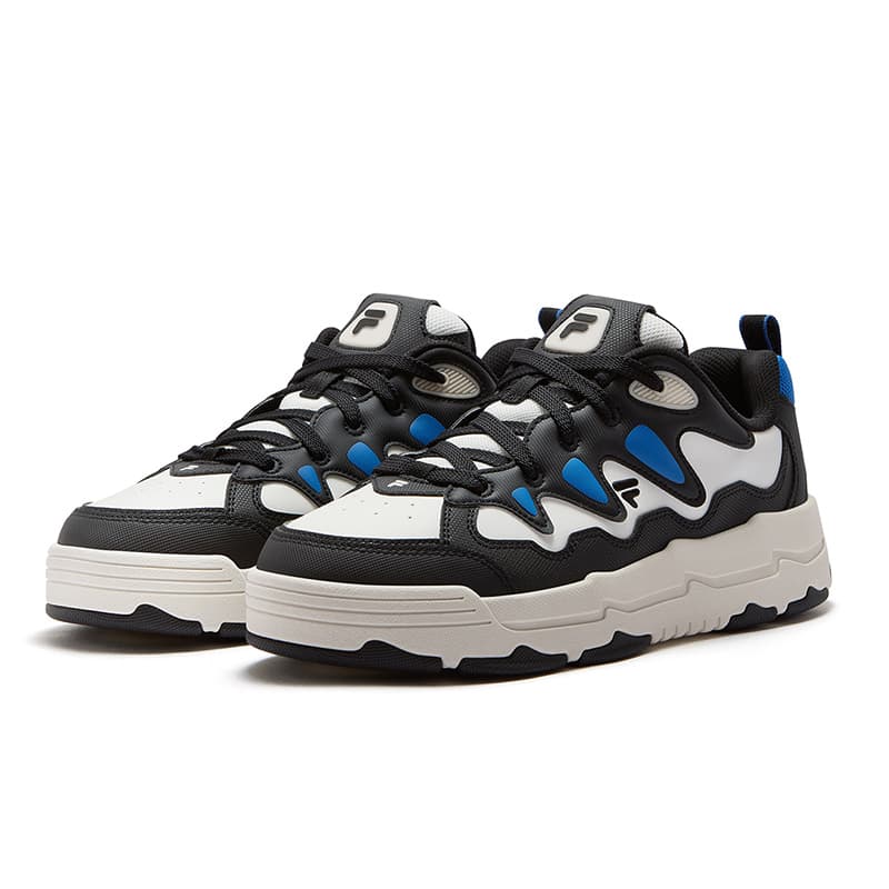 Кроссовки FILA FUSION BURWEED Сложные Слуховые Кроссовки для скейтбординга Мужские Черные Снежные - изображение 3