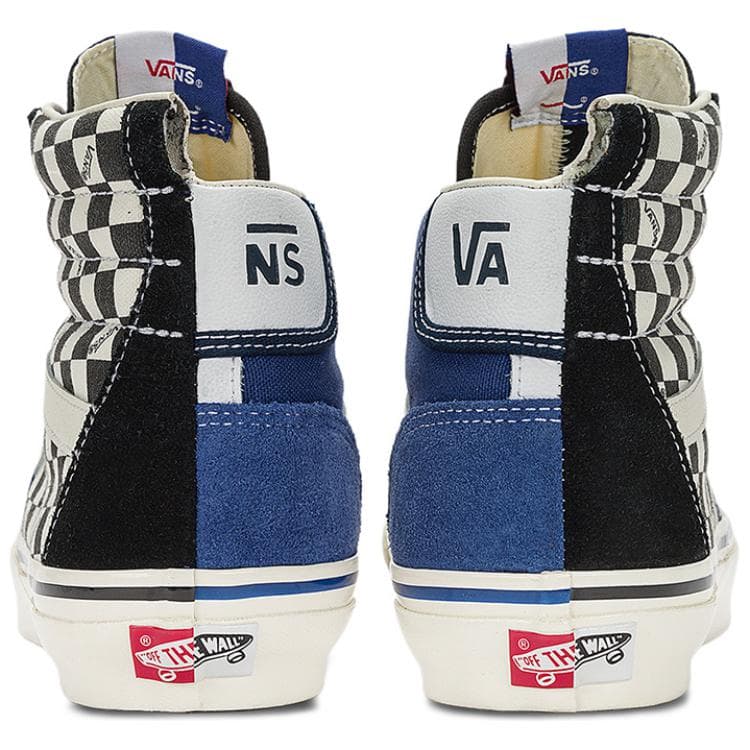 Кроссовки Vans Vlt CLASH The Wall Высокие Кеды Скейтборд Обувь Унисекс Синий Черный - изображение 4