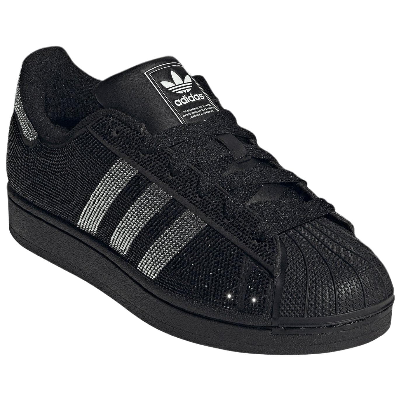 Кроссовки Adidas Originals Superstar 2 Low Топ Скейтборд Обувь Женские Черно-серебро - изображение 3