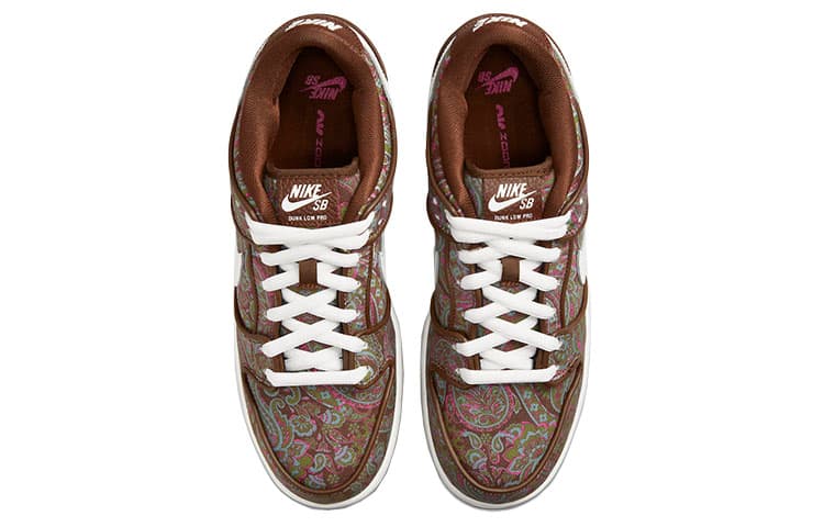 Кроссовки Nike Dunk SB Paisley Brown White — фото 4