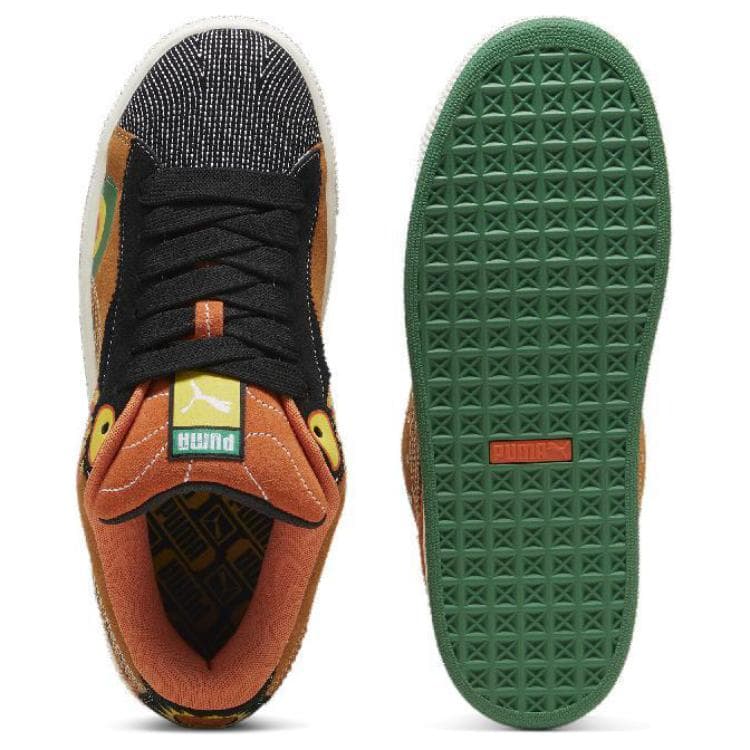 Кроссовки PUMA Suede XL Устойчивые к истиранию Низкие Кроссовки для скейтбординга Унисекс Коричневый Черный - изображение 4
