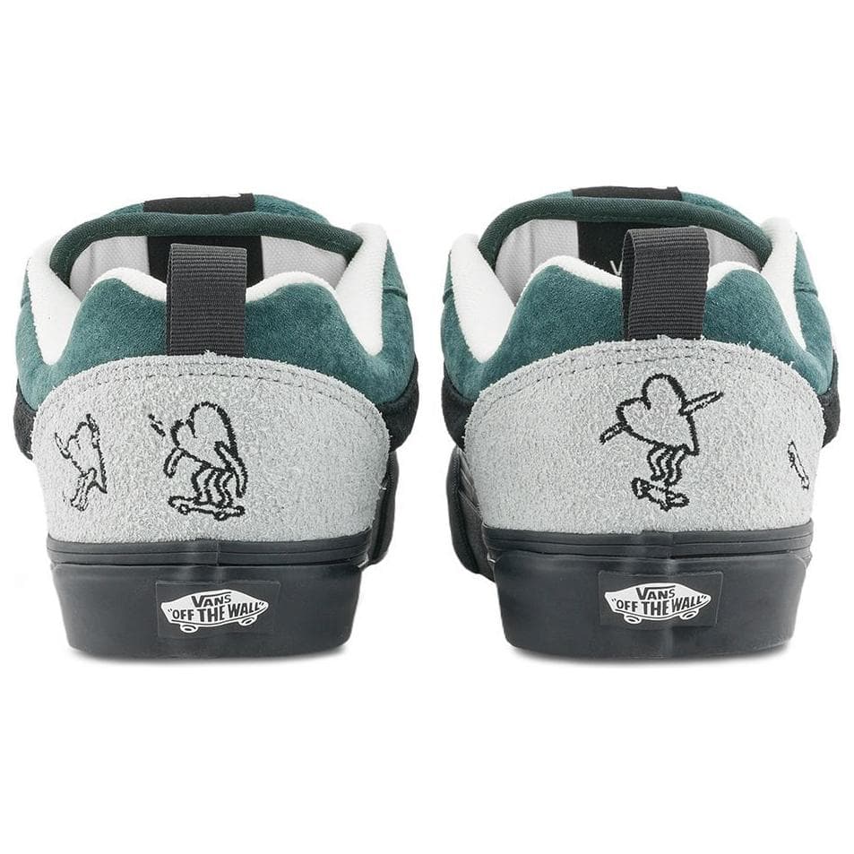 Кроссовки Vans Knu Skool Устойчивая к истиранию низкая обувь для скейтбординга унисекс серо-зеленого цвета - изображение 3