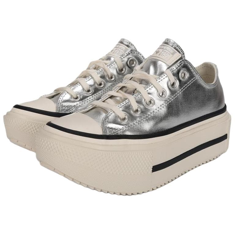 Кроссовки Converse Chuck TAYLOR All Star Lift Low Топ Скейтборд Кроссовки Унисекс Серебряный - изображение 3