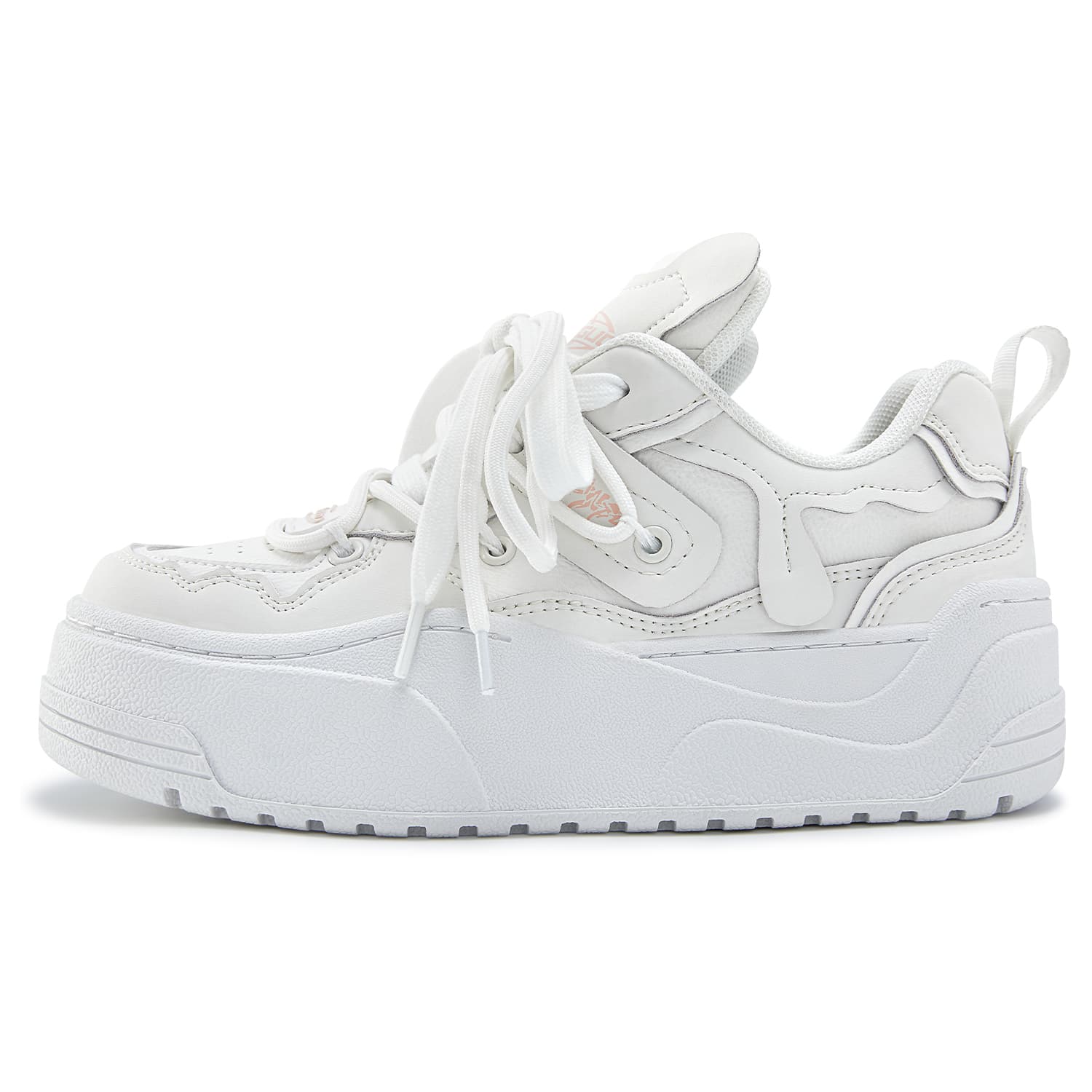 Кроссовки SENGUOGUO Minimalist Thick Sole Sneakers White - изображение 2