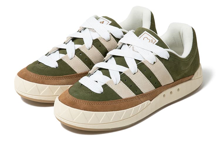 Кроссовки HUMAN MADE x adidas Adimatic Green Brown - изображение 2