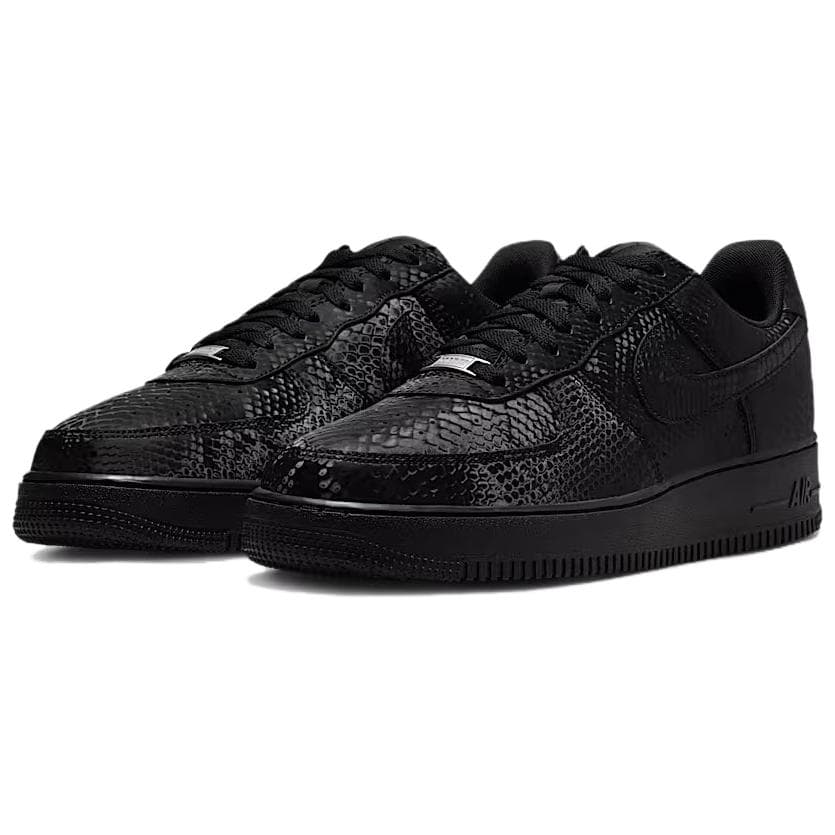 Кроссовки Nike Air Force 1 Дышащие Низкие Кроссовки для Скейтбординга Мужские Черные - изображение 3