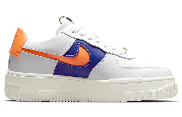 Кроссовки Nike Air Force 1 Low Pixel White Orange Blue — фото 2