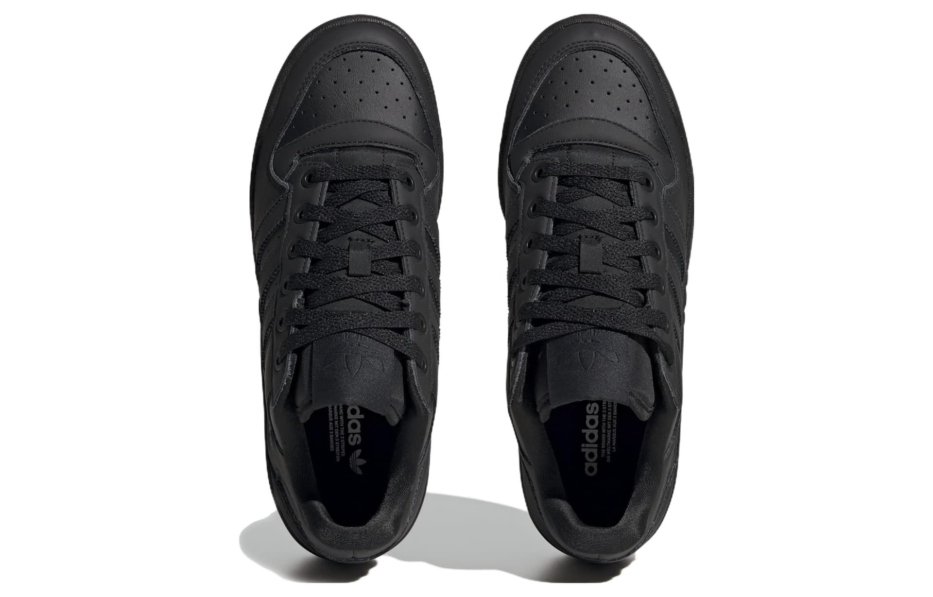 Кроссовки Adidas Originals FORUM BOLD STRIPES Смелые Полосы Устойчивые к Износу Легкие Низкие Кеды Скейтборд Обувь Женские Черные - изображение 4