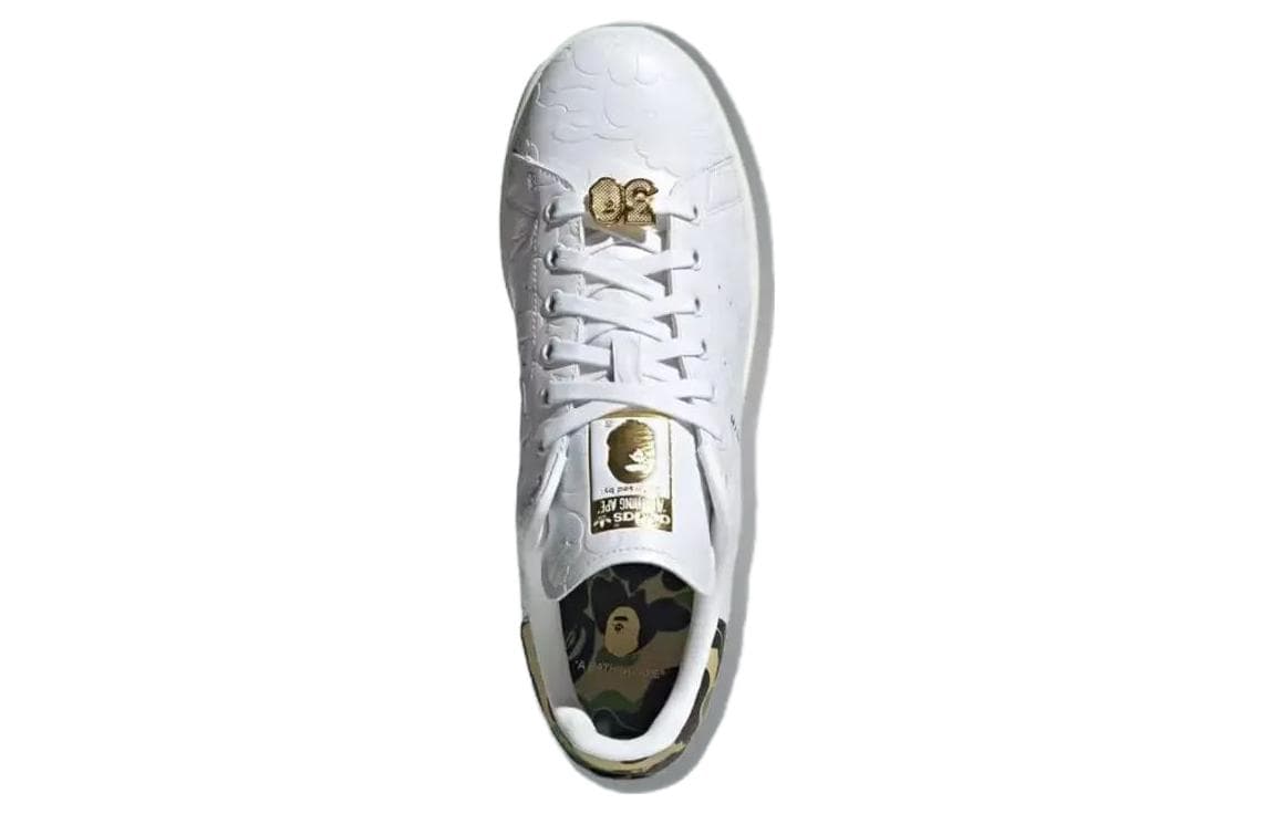 Кроссовки A BATHING APE x adidas Stan Smith White Green - изображение 4