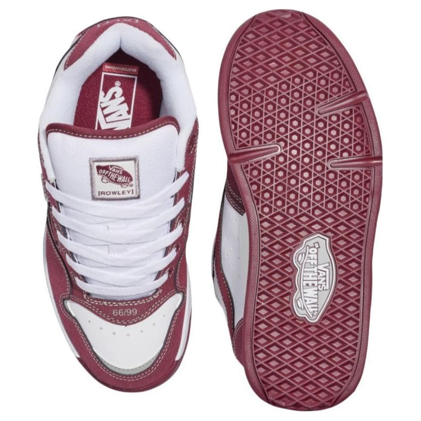Кроссовки Vans Rowley Low Топ Скейтборд Обувь Мужская Красная Белая - изображение 3