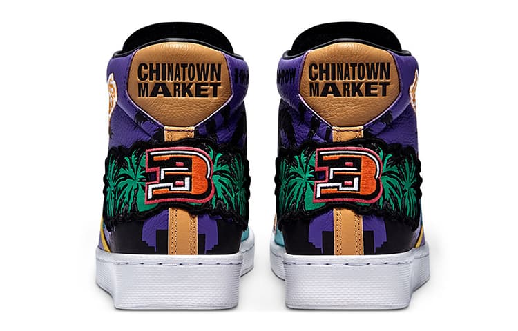 Кроссовки Chinatown Market x Converse Cons Pro Leather Hi "Lakers Championship Jacket" - изображение 4