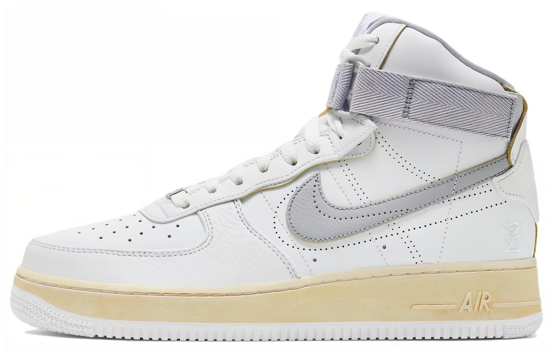 Кроссовки Nike Air Force 1 High '07 PRM White Grey