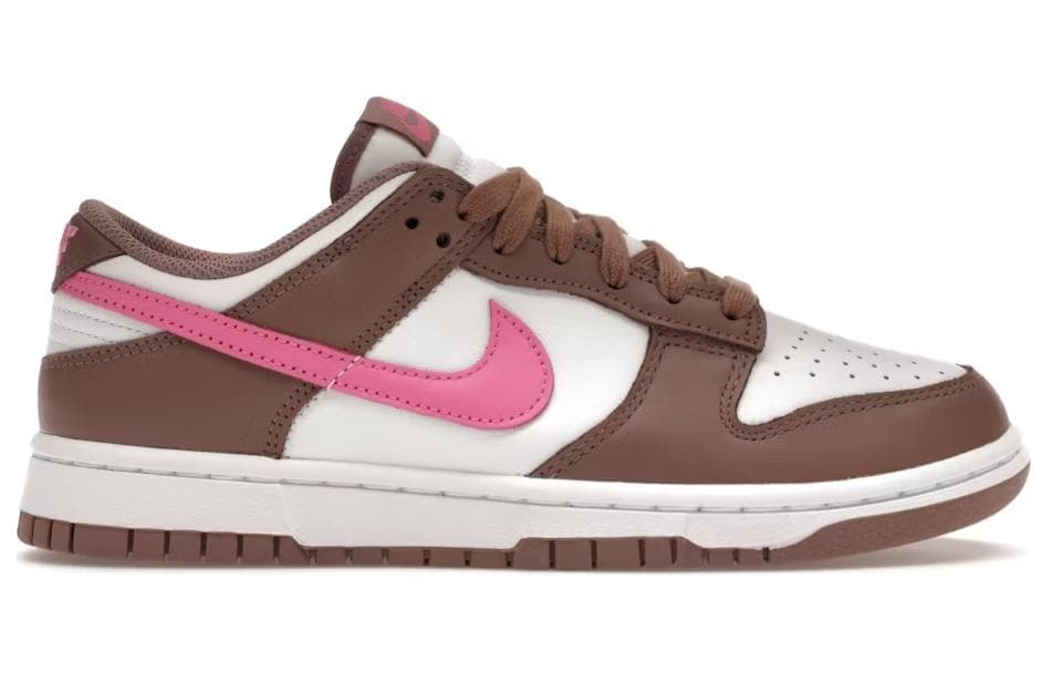 Кроссовки Nike Dunk Low Brown White Pink — фото 2