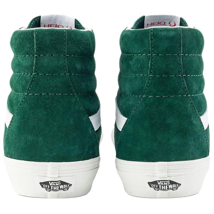 Кроссовки Vans SK8 HI Высокие Кроссовки для Скейтбординга Унисекс Темно-Зеленый Белый - изображение 4