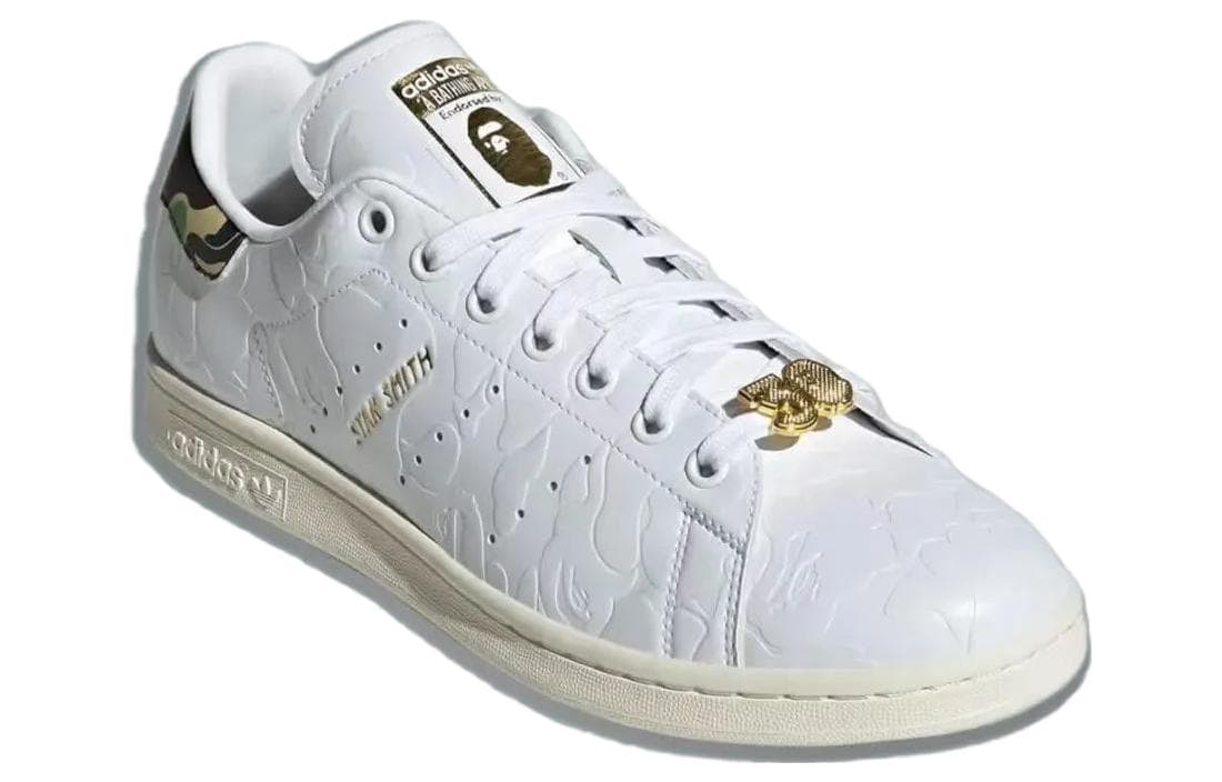 Кроссовки A BATHING APE x adidas Stan Smith White Green - изображение 3