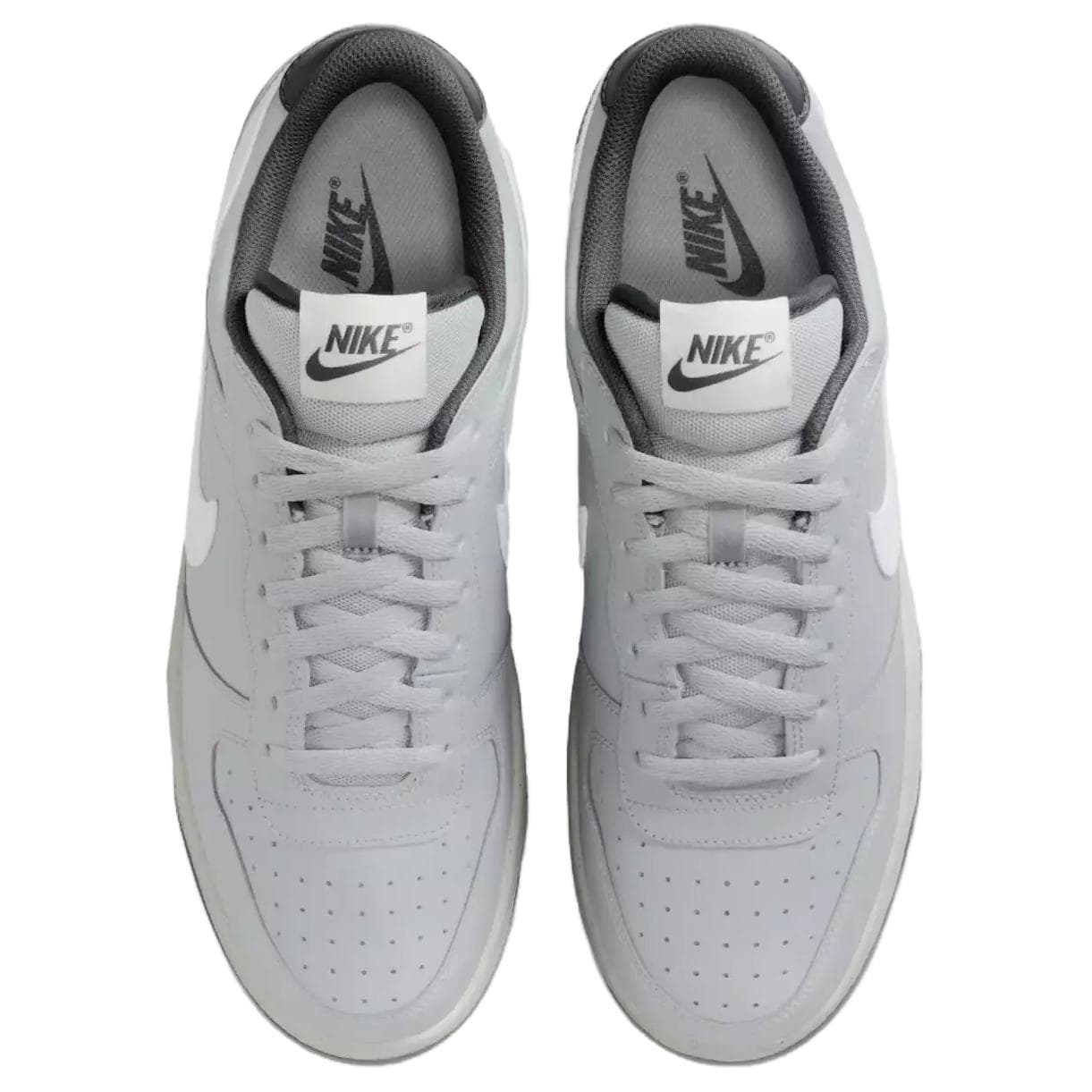 Кроссовки NIKE BIG Кожа Удобный Low Топ Скейтборд Обувь Мужской Серый - изображение 4