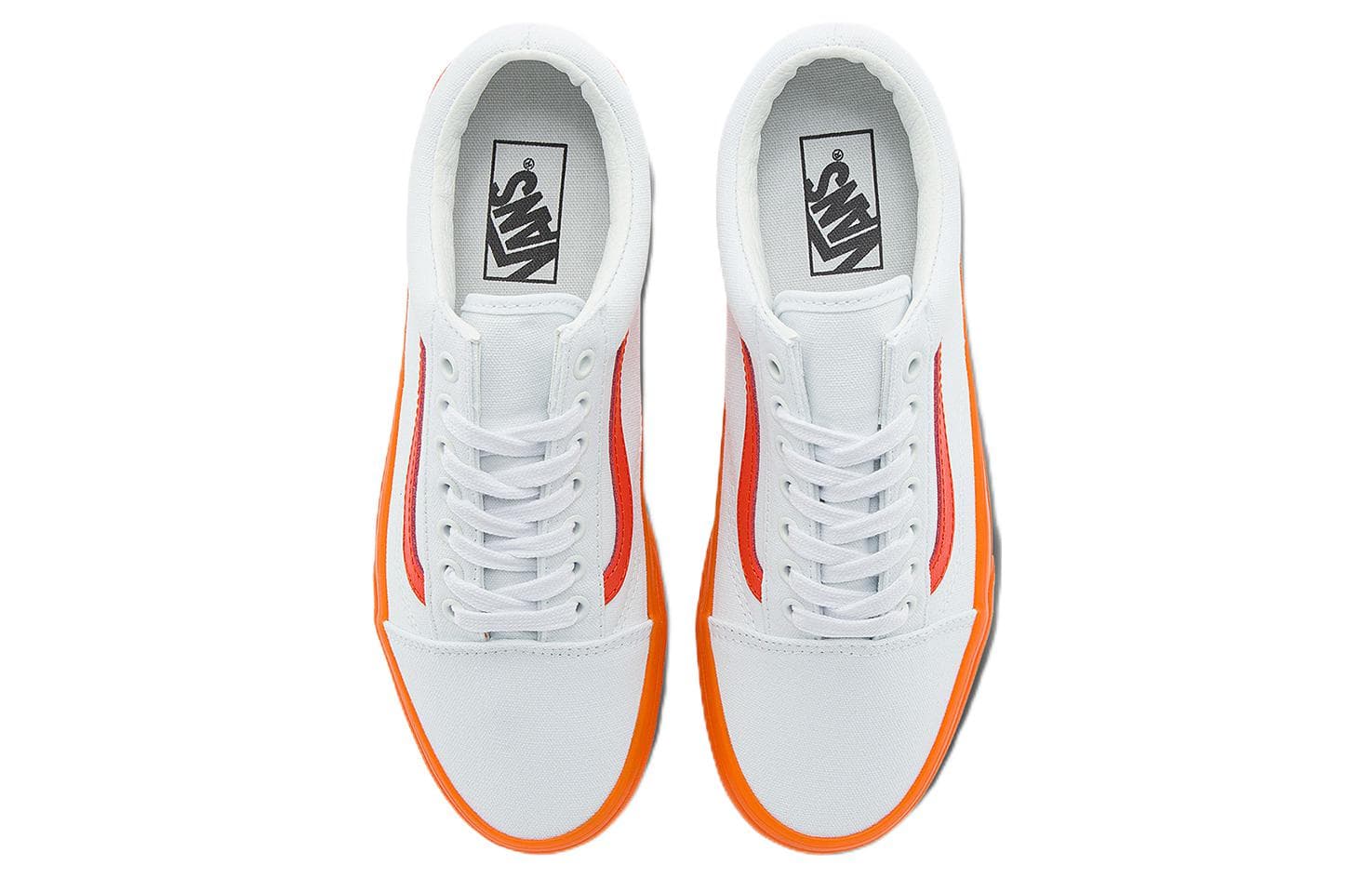 Кроссовки Vans Old Skool White Orange - изображение 3