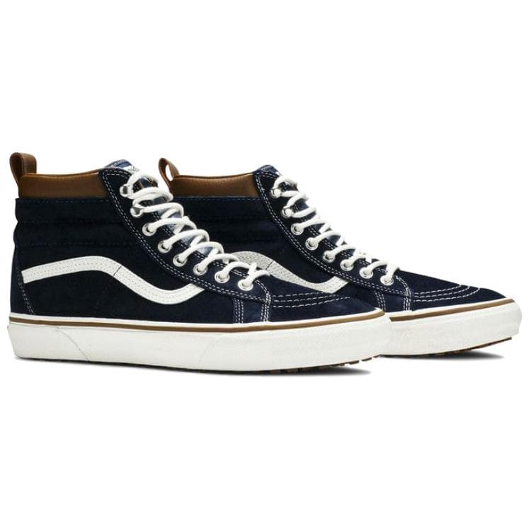 Кроссовки Vans SK8 HI Устойчивая к истиранию Высокая Скейтборд Обувь Мужская Синяя - изображение 3