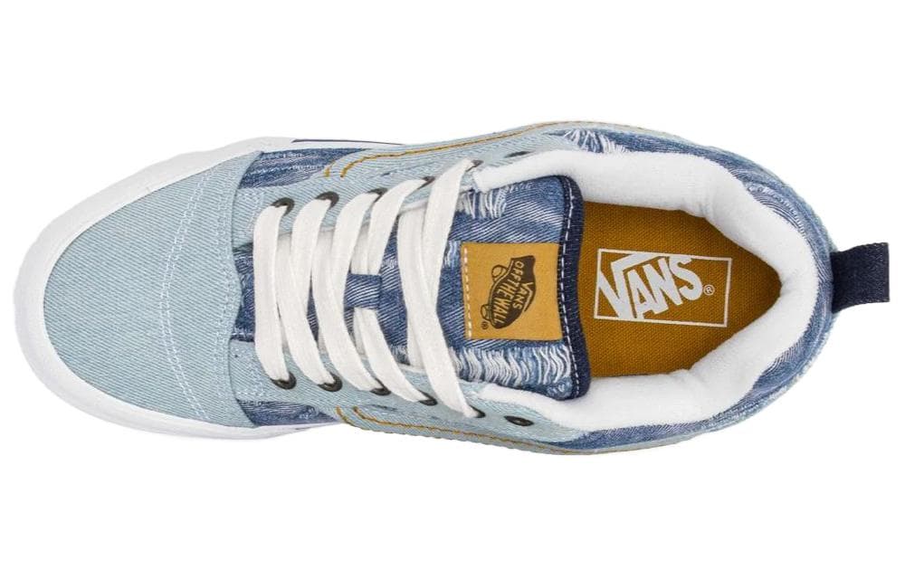 Кроссовки Vans Knu Skool White Blue - изображение 5