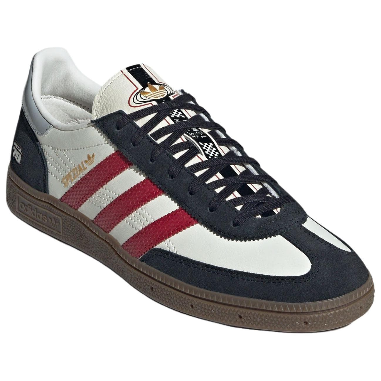 Кроссовки Adidas Originals HANDBALL SPEZIAL Низкие Скейтборд Обувь Унисекс Нефритовый Белый - изображение 3