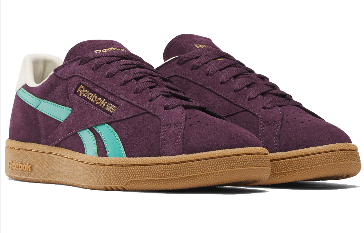 Кроссовки Reebok CLUB C GROUNDS UK Низкие Кеды Скейтборд Обувь Унисекс Фиолетовый Зеленый - изображение 2