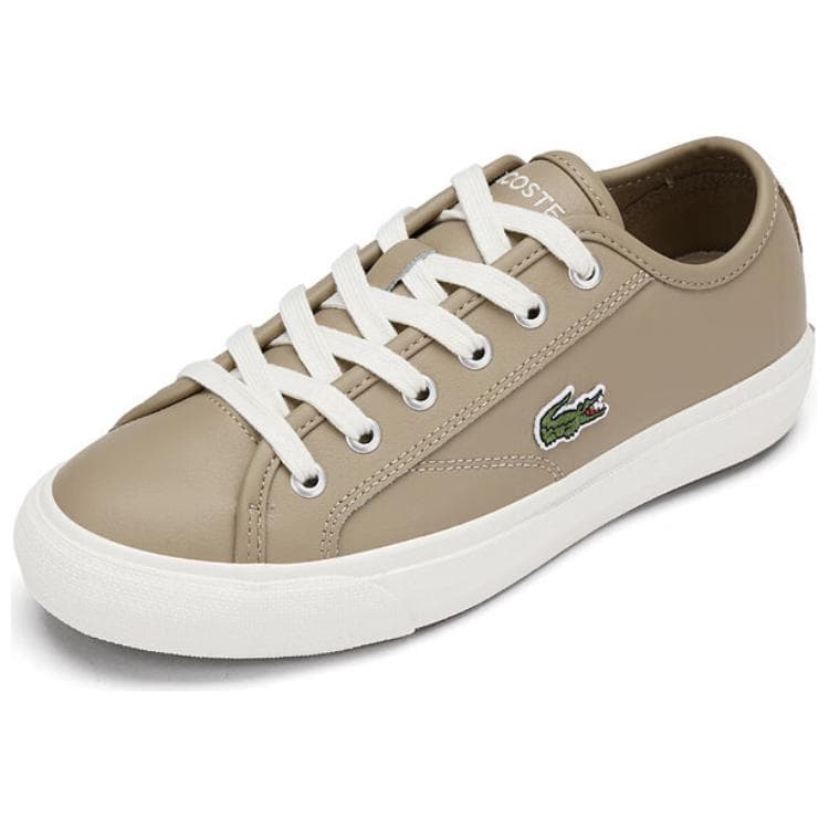 Кроссовки LACOSTE Противоскользящая низкая обувь для скейтбординга женская белая - изображение 2