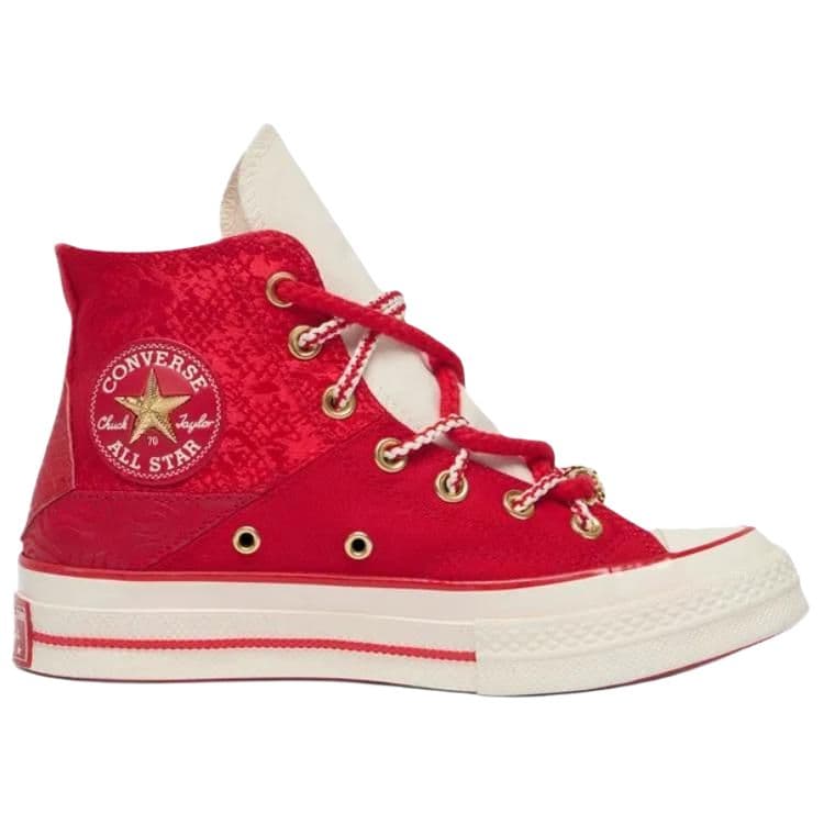 Кроссовки Converse 1970s High Top Скейтборд Обувь Унисекс Красный Бежевый - изображение 2