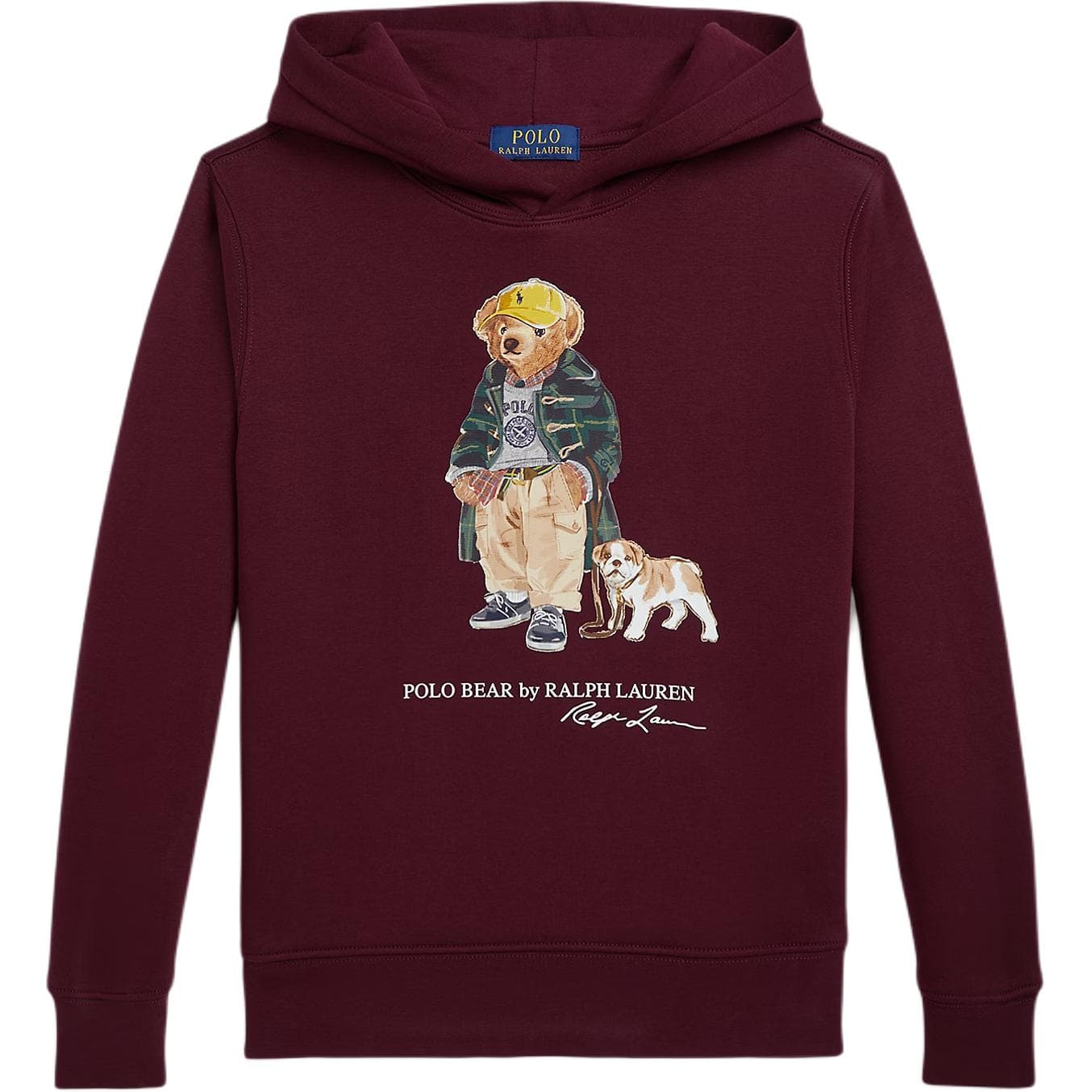 Polo Ralph Lauren Толстовка Polo Bear FW25 Классическое Бордовое Подростковое - изображение 1