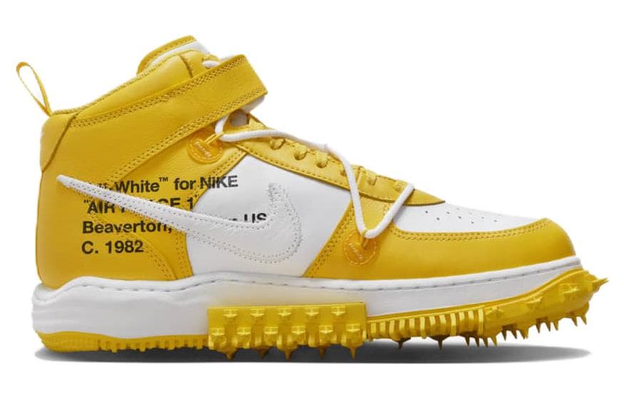 Кроссовки Nike Air Force 1 Mid "White and Varsity Maize" - изображение 2