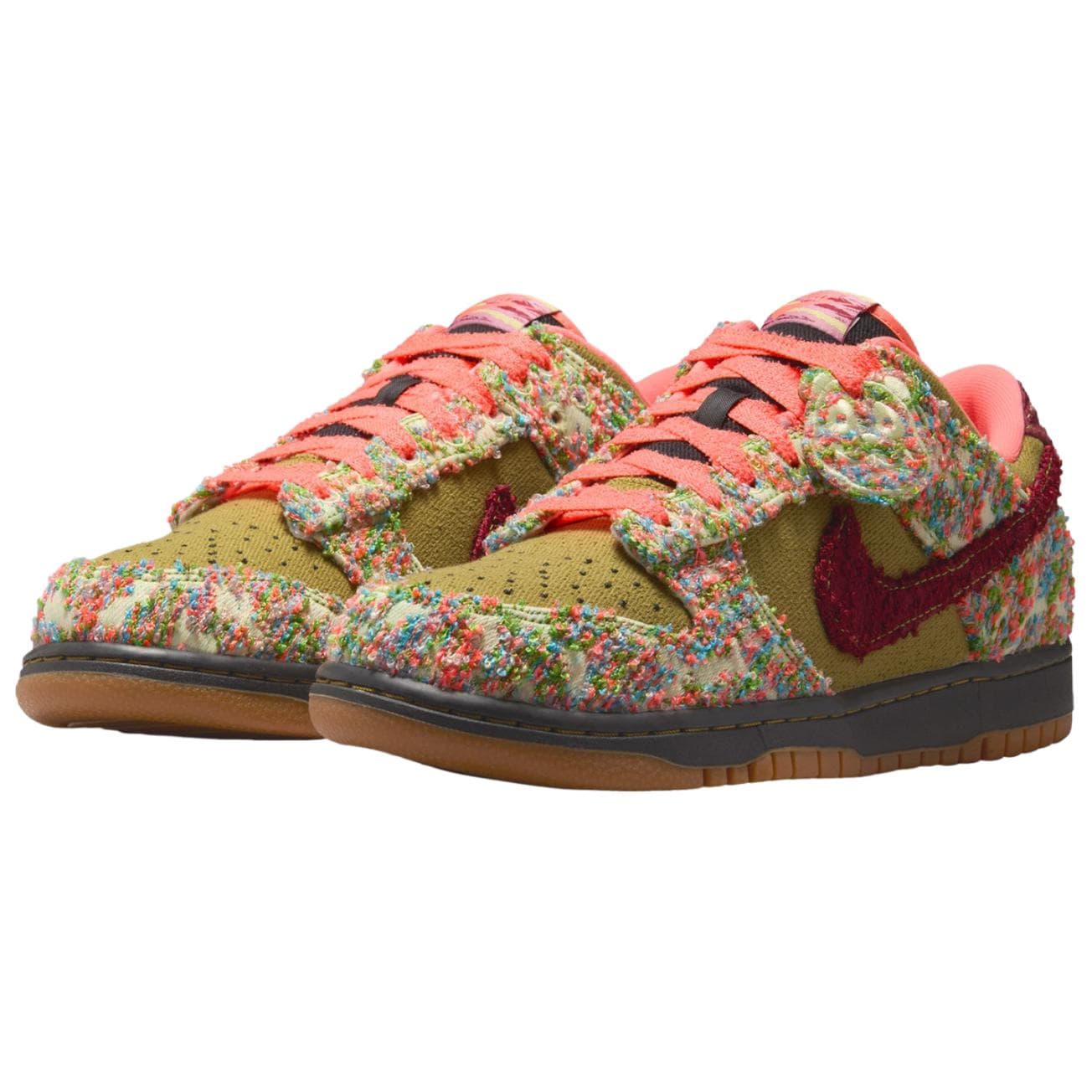 Кроссовки Nike Dunk Low Top Скейтборд Кроссовки Унисекс Зеленый Розовый - изображение 3